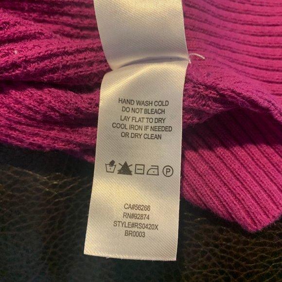 Splendid Ladies Reversible Waffle Knit Soft Dolman Wrap Sweater Size L - Picture 6 of 6